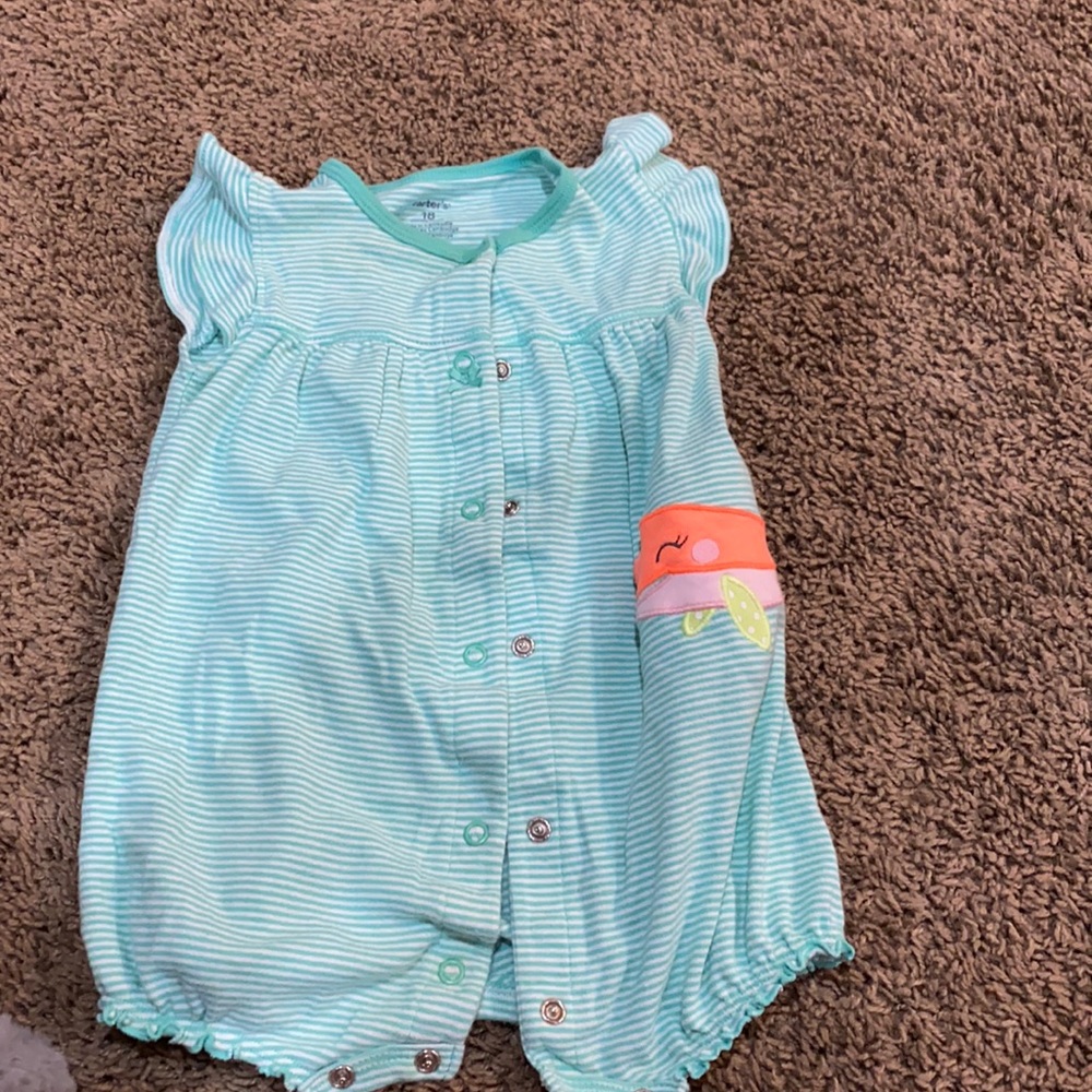 Baby Girl button up onesie/dress